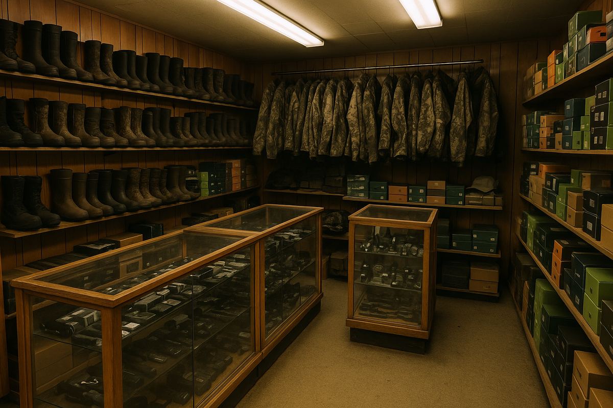 Inside the store